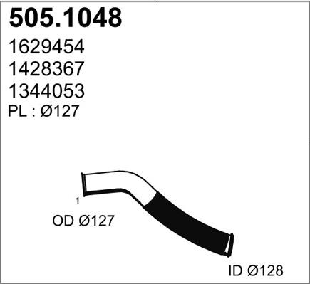 ASSO 505.1048 - Труба вихлопного газу avtolavka.club