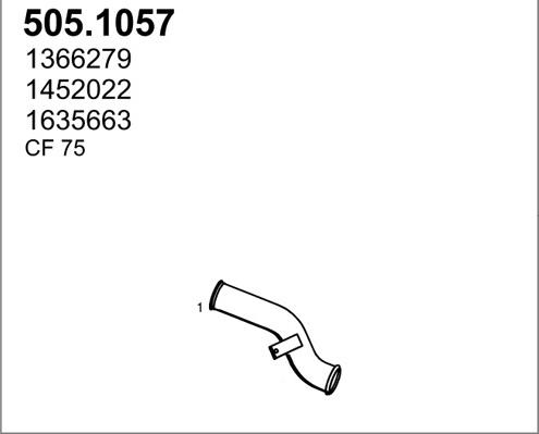 ASSO 505.1057 - Труба вихлопного газу avtolavka.club