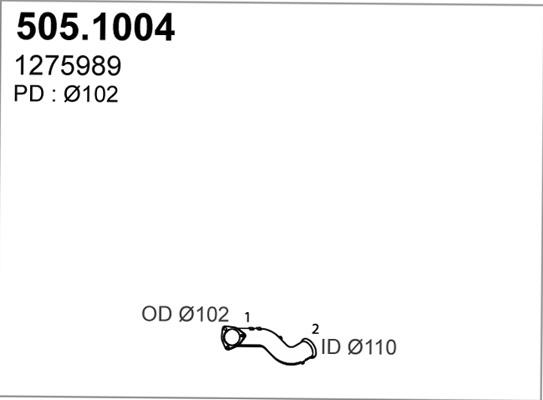 ASSO 505.1004 - Труба вихлопного газу avtolavka.club