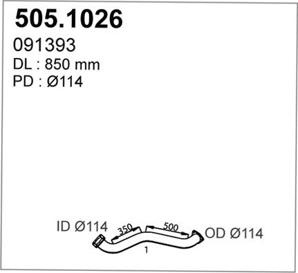 ASSO 505.1026 - Труба вихлопного газу avtolavka.club