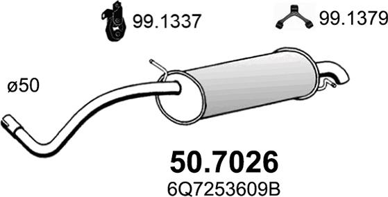 ASSO 50.7026 - Глушник вихлопних газів кінцевий avtolavka.club