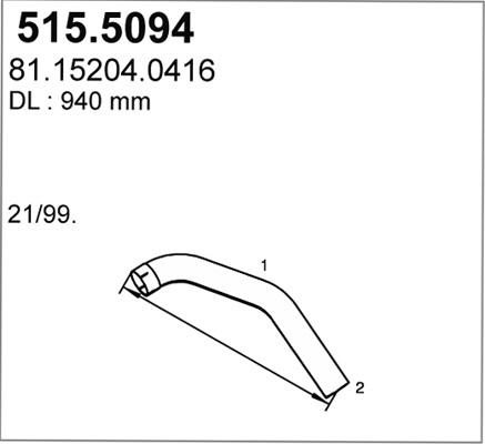 ASSO 515.5094 - Труба вихлопного газу avtolavka.club