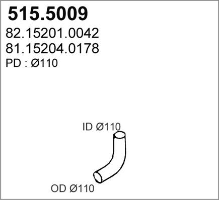 ASSO 515.5009 - Труба вихлопного газу avtolavka.club