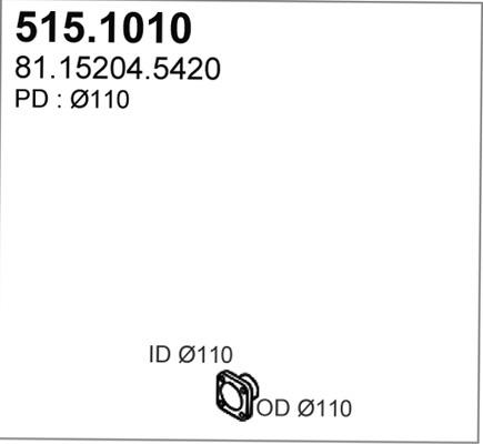 ASSO 515.1010 - Труба вихлопного газу avtolavka.club