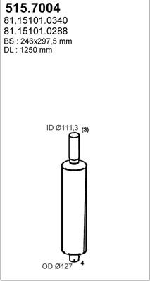 ASSO 515.7004 - Середній / кінцевий глушник ОГ avtolavka.club