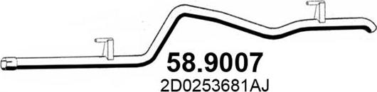 ASSO 58.9007 - Труба вихлопного газу avtolavka.club