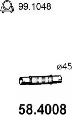 ASSO 58.4008 - Труба вихлопного газу avtolavka.club