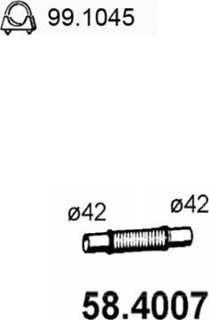 ASSO 58.4007 - Труба вихлопного газу avtolavka.club