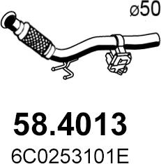 ASSO 58.4013 - Труба вихлопного газу avtolavka.club