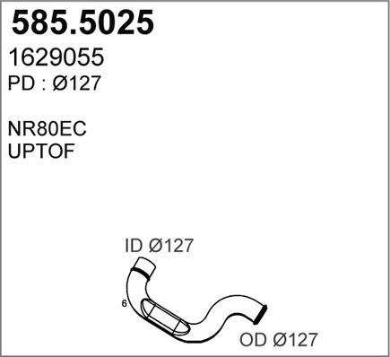 ASSO 585.5025 - Труба вихлопного газу avtolavka.club