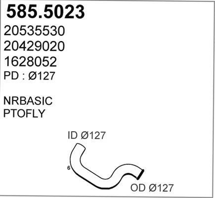 ASSO 585.5023 - Труба вихлопного газу avtolavka.club