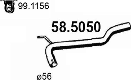 ASSO 58.5050 - Труба вихлопного газу avtolavka.club