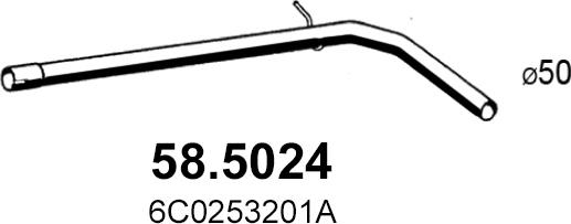 ASSO 58.5024 - Труба вихлопного газу avtolavka.club