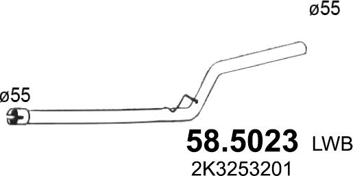 ASSO 58.5023 - Труба вихлопного газу avtolavka.club