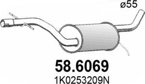 ASSO 58.6069 - Середній глушник вихлопних газів avtolavka.club