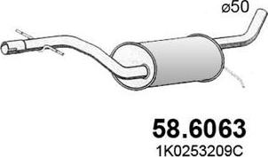 ASSO 58.6063 - Середній глушник вихлопних газів avtolavka.club