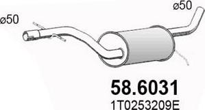ASSO 58.6031 - Середній глушник вихлопних газів avtolavka.club