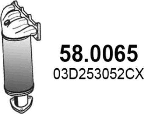 ASSO 58.0065 - Каталізатор avtolavka.club