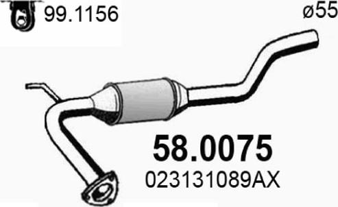 ASSO 58.0075 - Каталізатор avtolavka.club