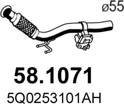 ASSO 58.1071 - Труба вихлопного газу avtolavka.club