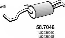 ASSO 58.7046 - Глушник вихлопних газів кінцевий avtolavka.club