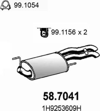 ASSO 58.7041 - Глушник вихлопних газів кінцевий avtolavka.club