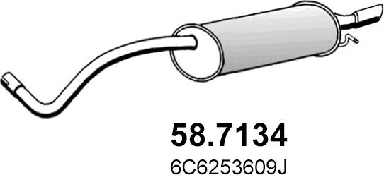 ASSO 58.7134 - Глушник вихлопних газів кінцевий avtolavka.club