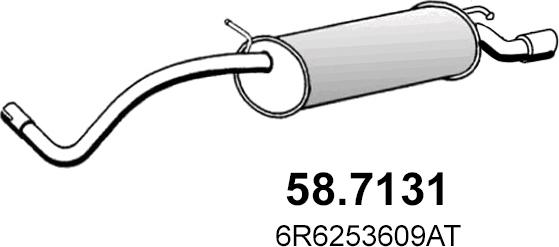 ASSO 58.7131 - Глушник вихлопних газів кінцевий avtolavka.club