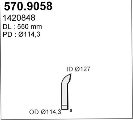 ASSO 570.9058 - Труба вихлопного газу avtolavka.club