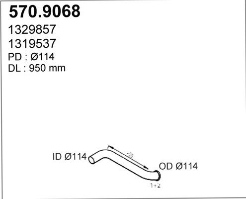 ASSO 570.9068 - Труба вихлопного газу avtolavka.club