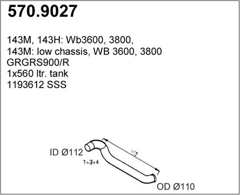 ASSO 570.9027 - Труба вихлопного газу avtolavka.club