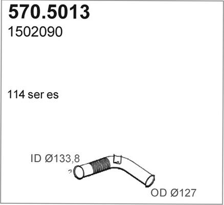 ASSO 570.5013 - Труба вихлопного газу avtolavka.club