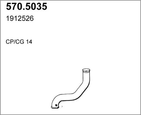 ASSO 570.5035 - Труба вихлопного газу avtolavka.club