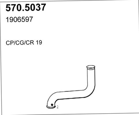 ASSO 570.5037 - Труба вихлопного газу avtolavka.club