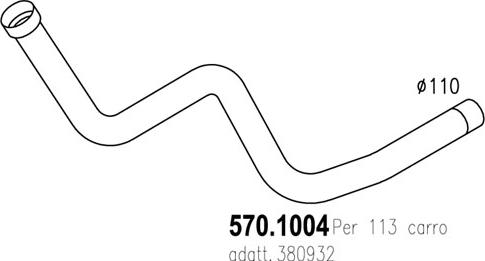 ASSO 570.1004 - Труба вихлопного газу avtolavka.club