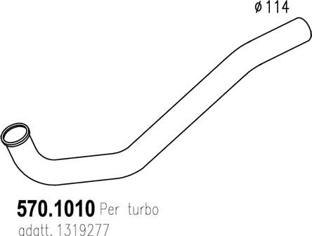 ASSO 570.1010 - Труба вихлопного газу avtolavka.club