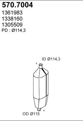 ASSO 570.7004 - Середній / кінцевий глушник ОГ avtolavka.club