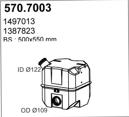 ASSO 570.7003 - Середній / кінцевий глушник ОГ avtolavka.club