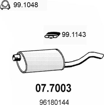 ASSO 07.7003 - Глушник вихлопних газів кінцевий avtolavka.club