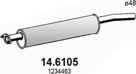 ASSO 14.6105 - Середній глушник вихлопних газів avtolavka.club