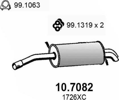 ASSO 10.7082 - Глушник вихлопних газів кінцевий avtolavka.club