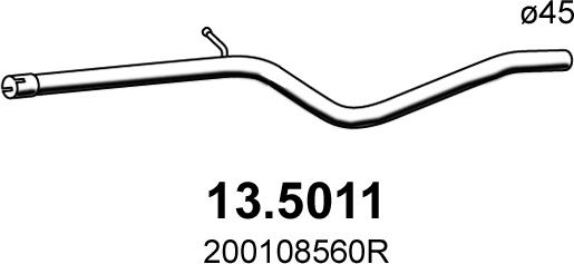 ASSO 13.5011 - Труба вихлопного газу avtolavka.club