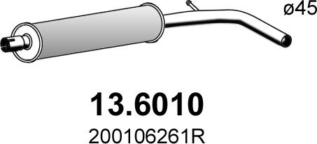 ASSO 13.6010 - Середній глушник вихлопних газів avtolavka.club