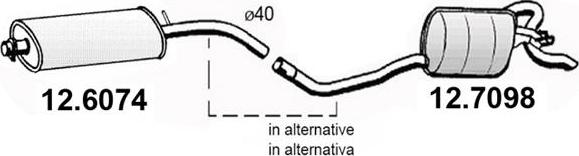 ASSO 12.6074 - Середній глушник вихлопних газів avtolavka.club