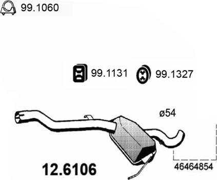 ASSO 12.6106 - Середній глушник вихлопних газів avtolavka.club