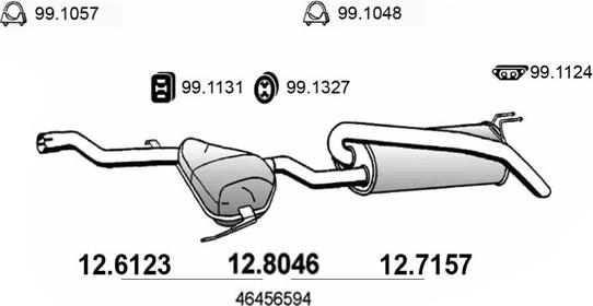 ASSO 12.6123 - Середній глушник вихлопних газів avtolavka.club