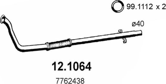 ASSO 12.1064 - Труба вихлопного газу avtolavka.club