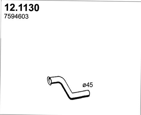 ASSO 12.1130 - Труба вихлопного газу avtolavka.club