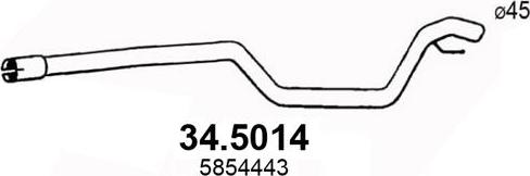 ASSO 34.5014 - Труба вихлопного газу avtolavka.club