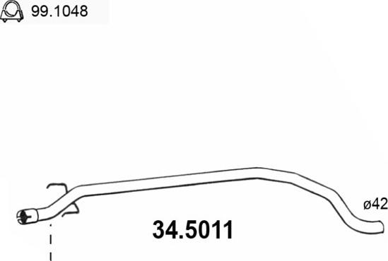 ASSO 34.5011 - Труба вихлопного газу avtolavka.club